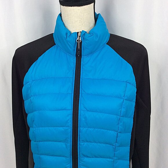 32 Degrees Weatherproof Down Puffer Jacket Womens Size Large Thumbholes Stretch - Picture 4 of 10